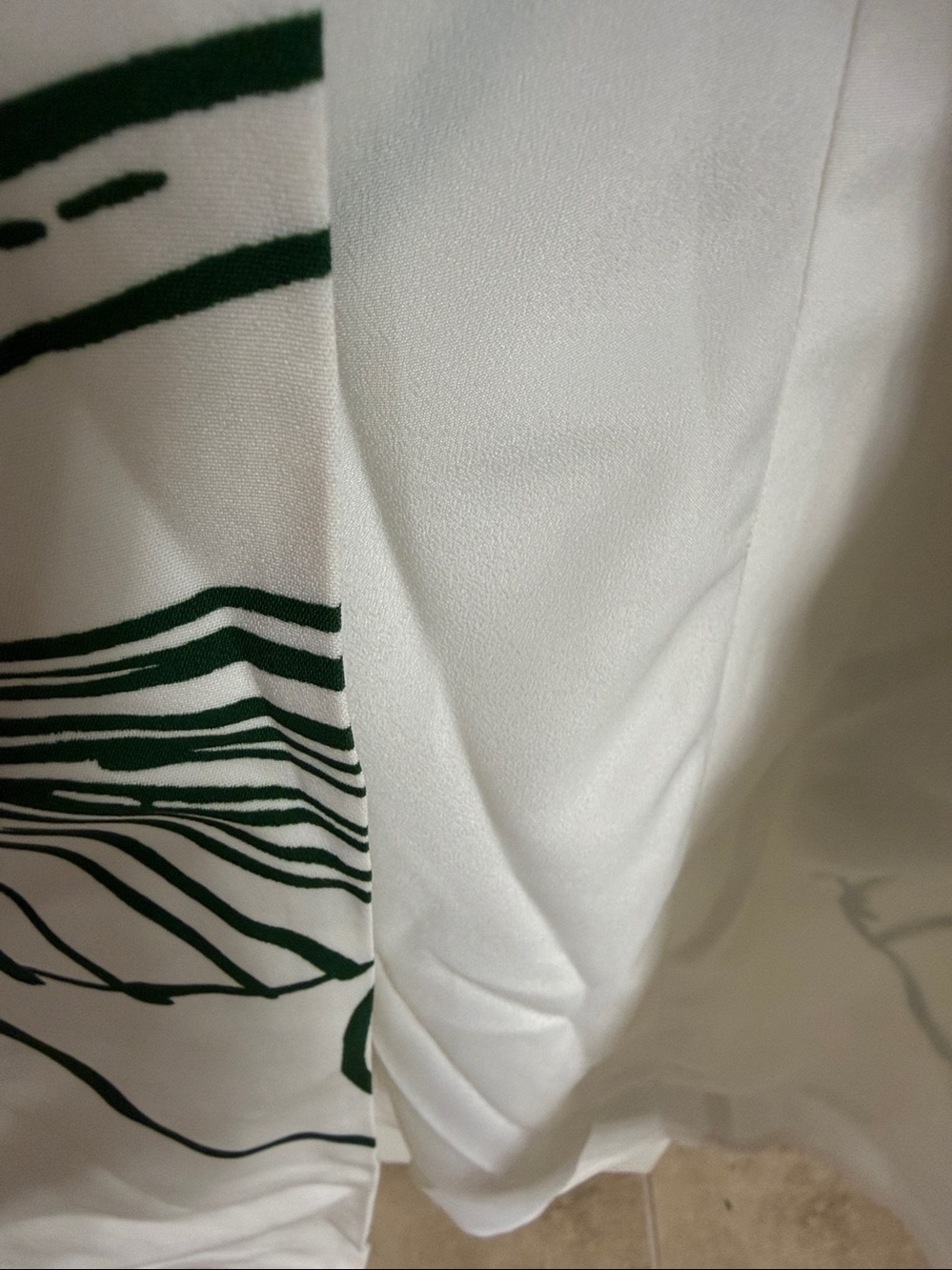 REISS Maxi  Dress. NEW w Tags. Green / White Halter - Picture 8 of 9
